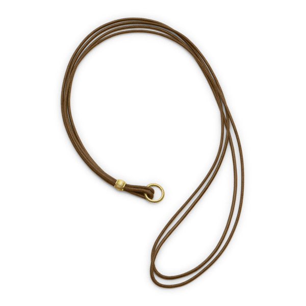 PAUL MORELLI 18KYG MEDITATION BELL 16" CORD COGNAC Default Title
