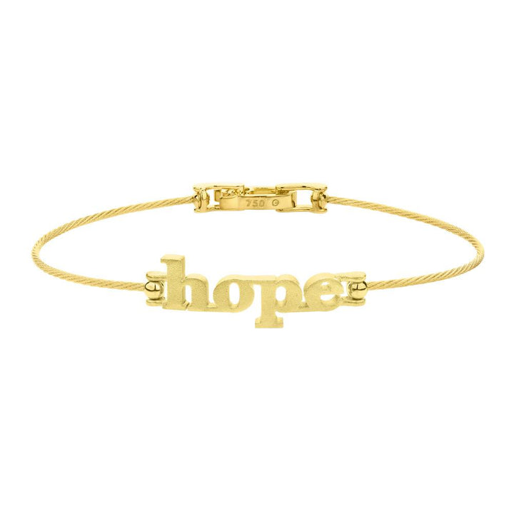 PAUL MORELLI 18K YELLOW GOLD WIRE "HOPE" BRACELET Default Title