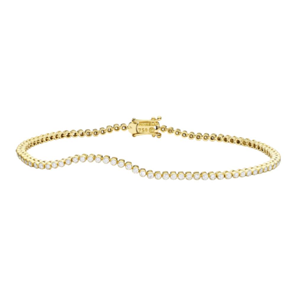 PAUL MORELLI DIAMOND STITCH YELLOW GOLD BRACELET 1.4M Default Title