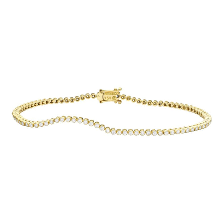 PAUL MORELLI DIAMOND STITCH YELLOW GOLD BRACELET 1.4M Default Title