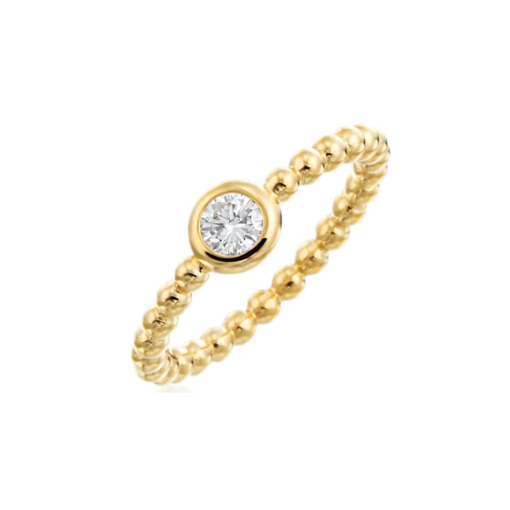 GUMUCHIAN 18K YELLOW GOLD DIAMOND NUTMEG RING Default Title