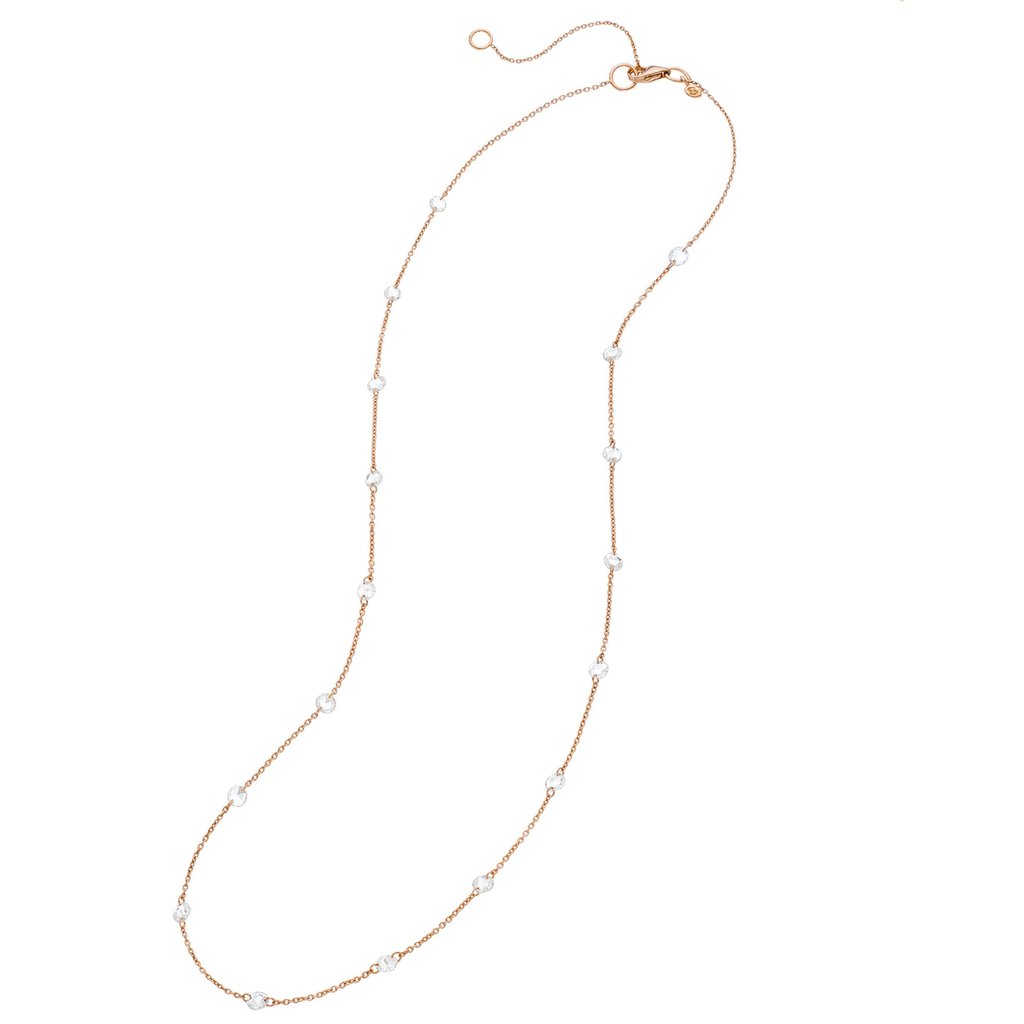 SETHI COUTURE 18K Rose Cut Drilled Chain With White Diamonds Default Title