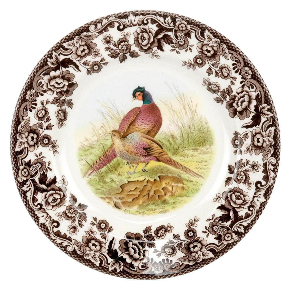 SPODE WOODLAND PHEASANT SALAD PLATE Default Title