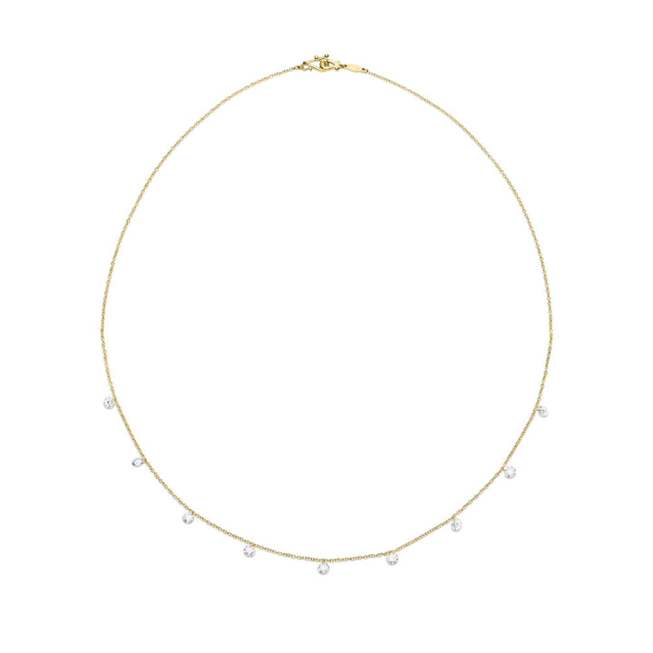PAUL MORELLI 18K YELLOW GOLD DIAMOND FLOATING STONE NECKLACE Default Title