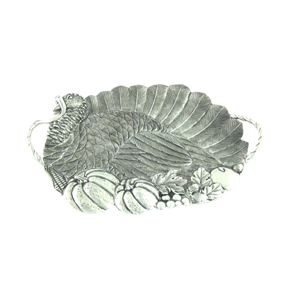 VAGABOND HOUSE PEWTER TURKEY SERVING TRAY Default Title