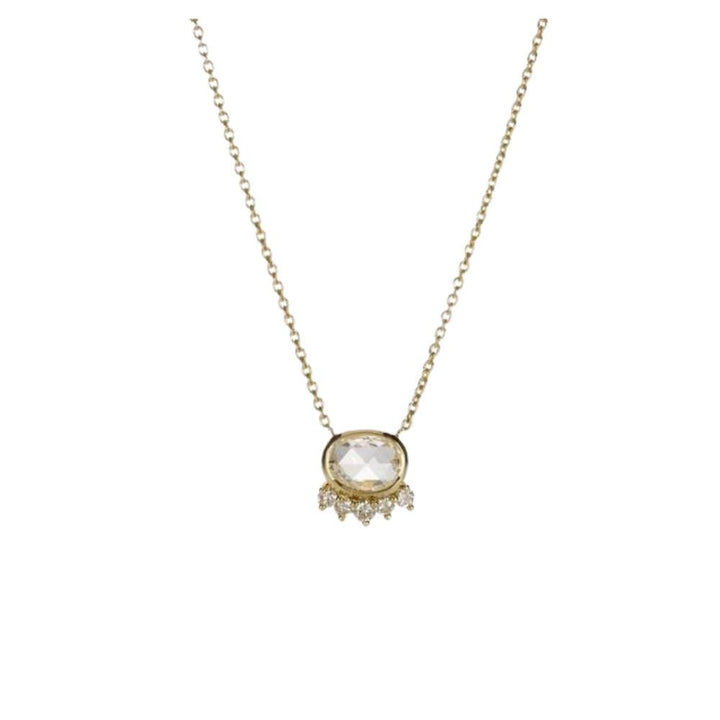 SETHI COUTURE 18K Yellow Gold With Bethany Oval Rose Cut Diamond Default Title