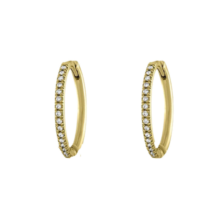 LISA NIK 18K YELLOW GOLD DIAMOND EARRINGS Default Title