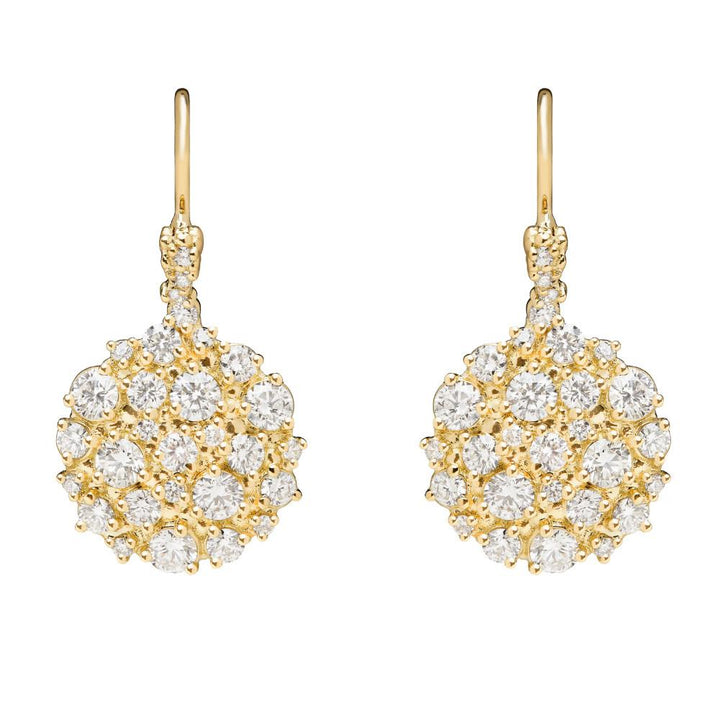 PAUL MORELLI Confetti Circle 18K Yellow Gold Diamond Dangle Earrings Default Title