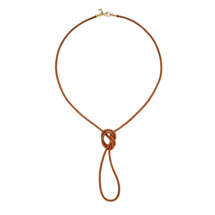 TEMPLE ST CLAIR 18K Yellow Gold Natural Leather Cord Default Title